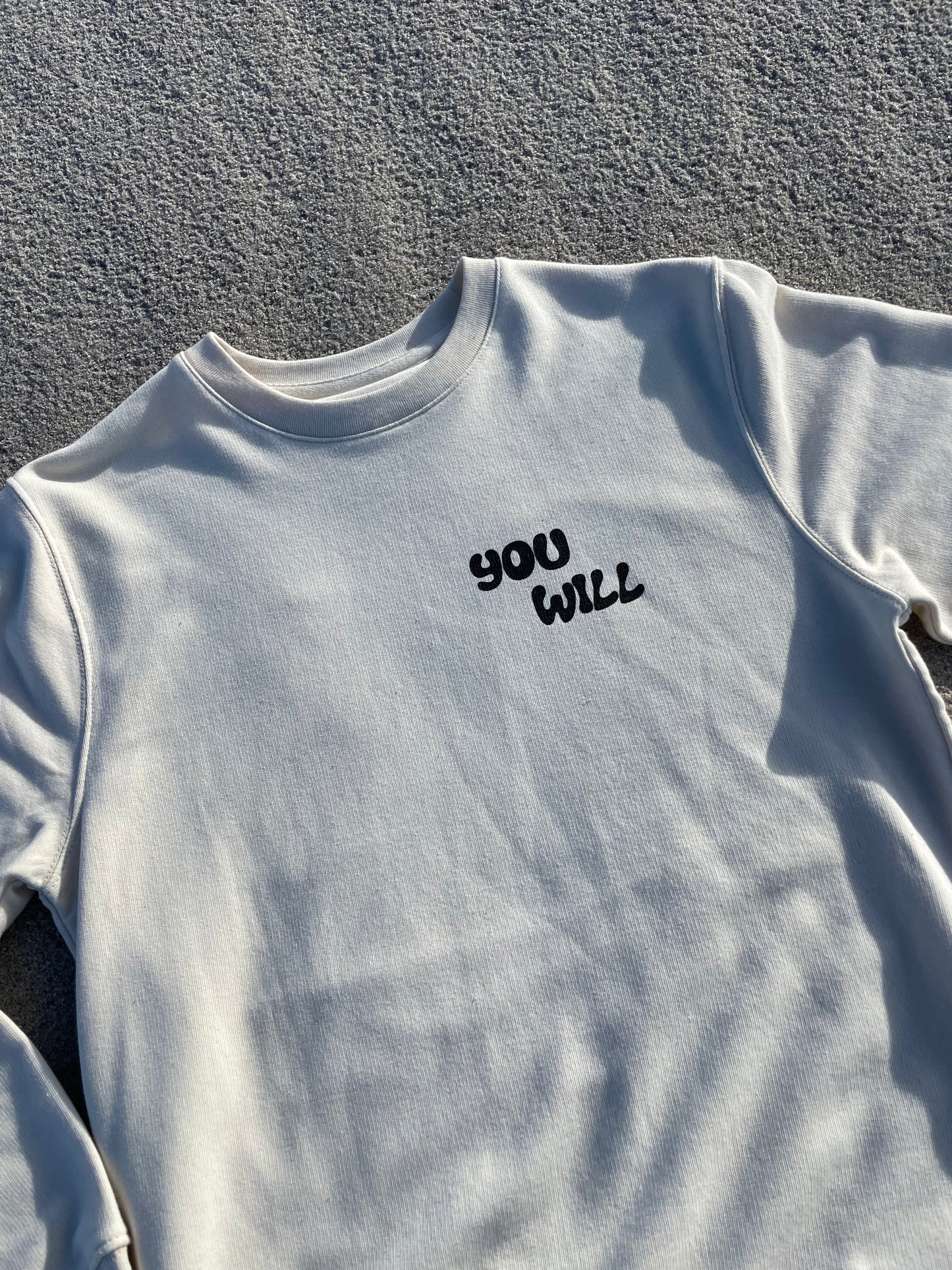 YOU WILL FIGURE IT OUT SWEATER NATURAL RAW