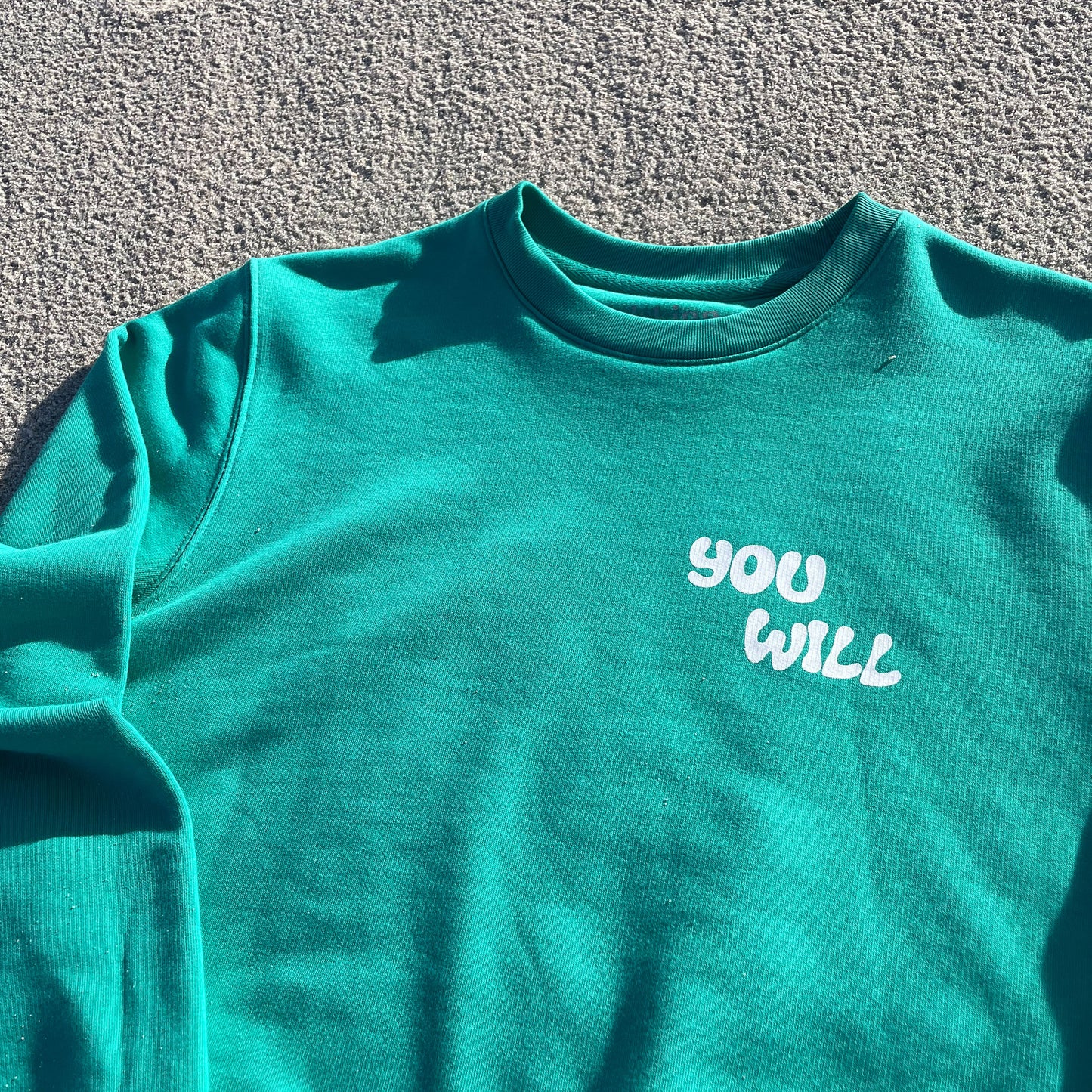 YOU WILL FIGURE IT OUT SWEATER GRÜN