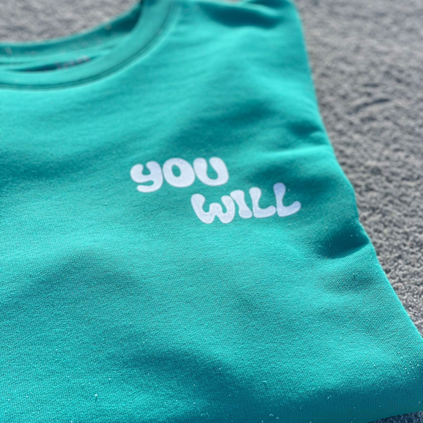 YOU WILL FIGURE IT OUT SWEATER GRÜN