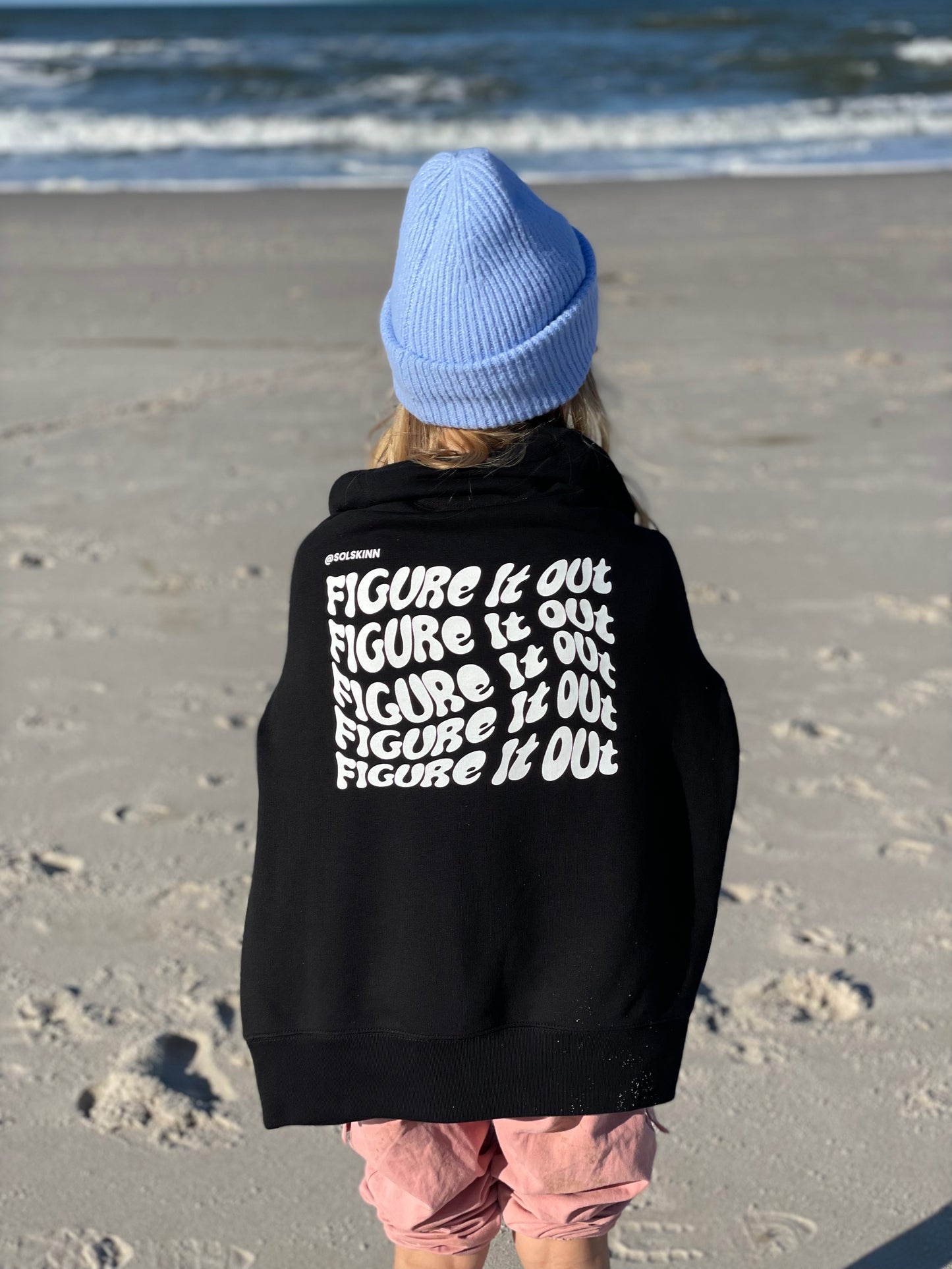 YOU WILL FIGURE IT OUT SWEATER SCHWARZ