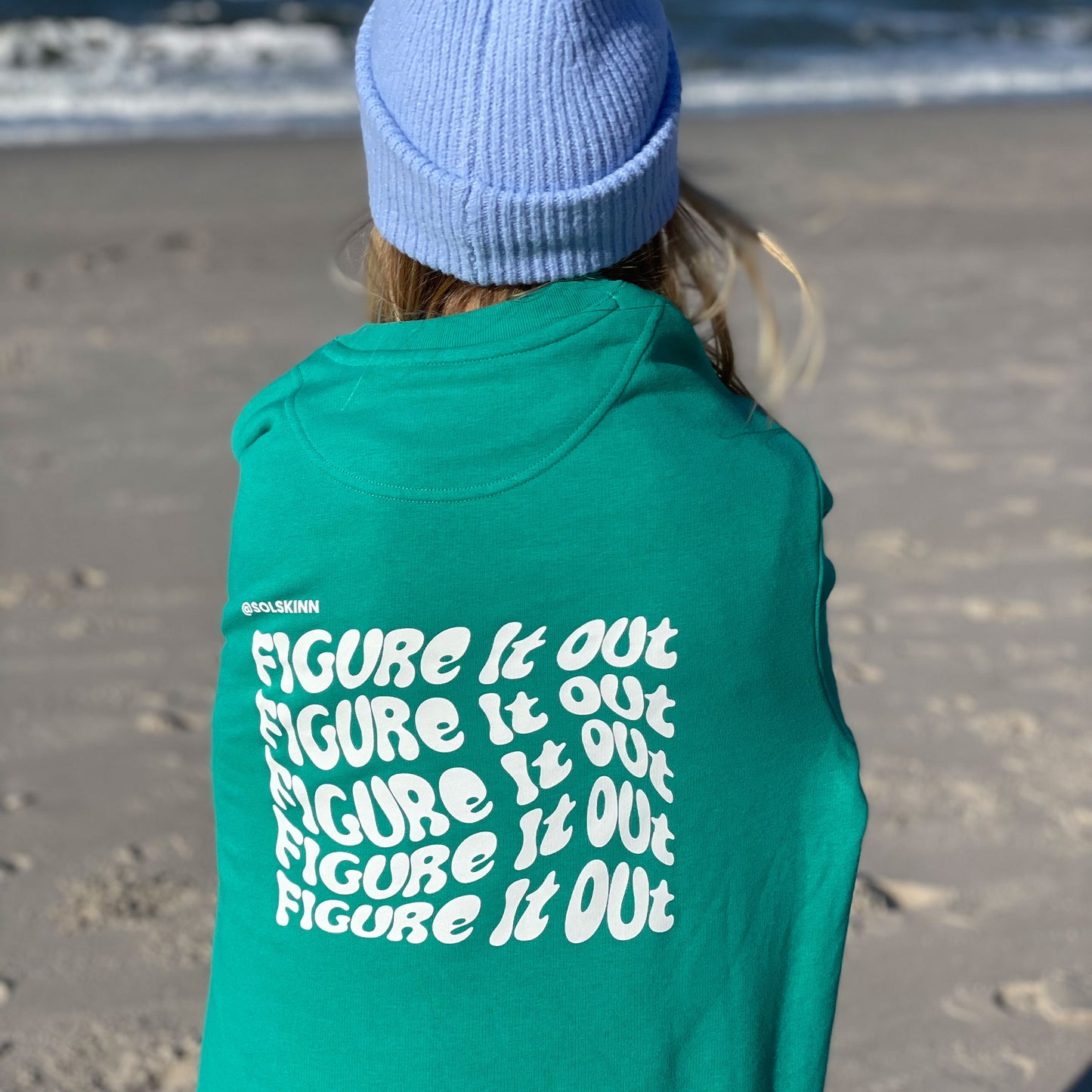 YOU WILL FIGURE IT OUT SWEATER GRÜN