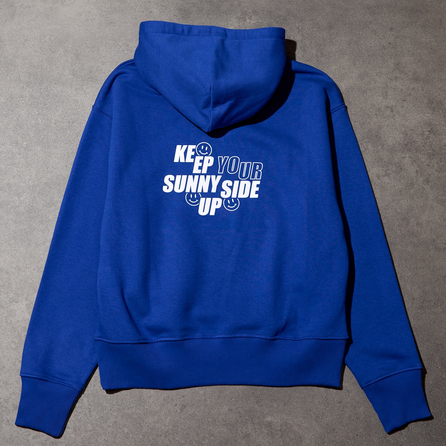 KEEP YOUR SUNNY SIDE UP Hoodie blau