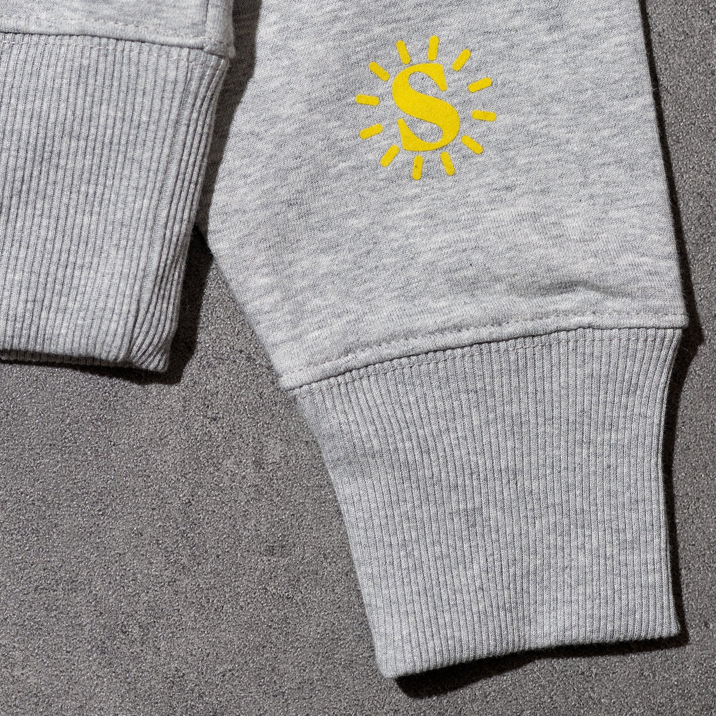 KEEP YOUR SUNNY SIDE UP Hoodie grey melange
