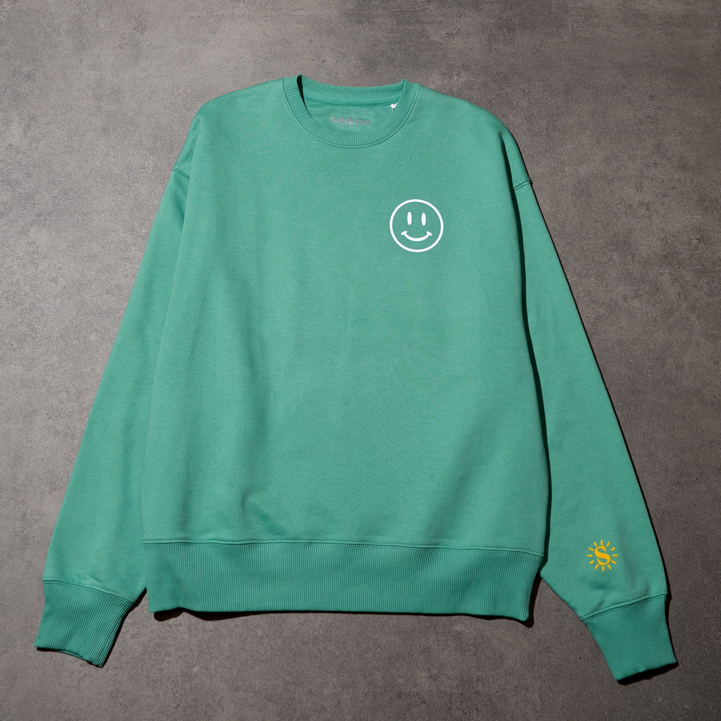 SMILEY SWEATER GRÜN