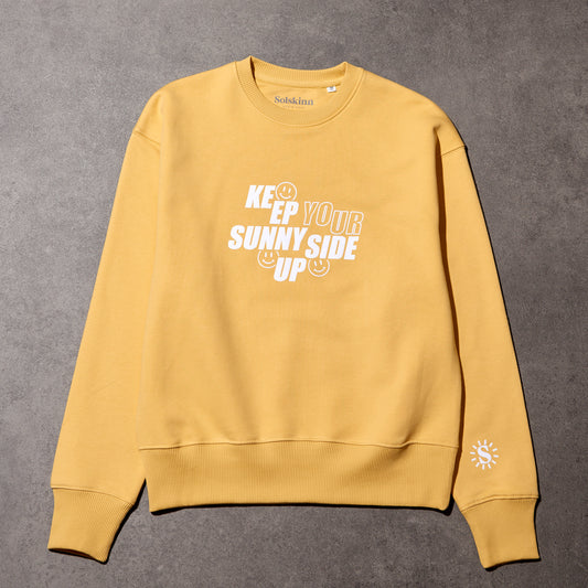 KEEP YOUR SUNNY SIDE UP Sweater gelb